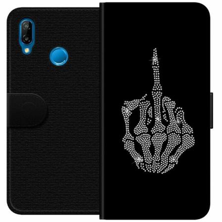 Huawei P20 Lite Plånboksfodral Fuck You Bling