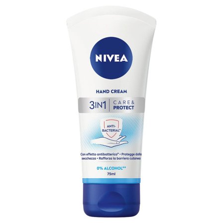 Nivea Crema Mani 3in1 Care & Protect Con Effetto Antibatterico