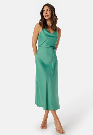 YAS Thea Strap Long Dress Malachite Green Klær
