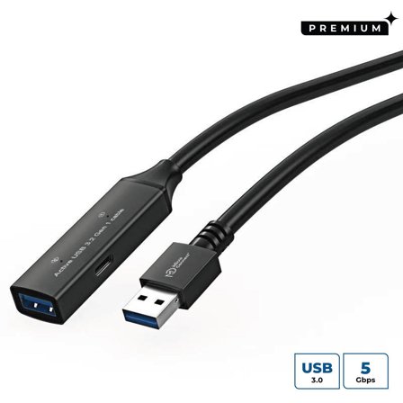 MicroConnect USB-forlengelseskabel - USB-type A til USB-type A - 15 m