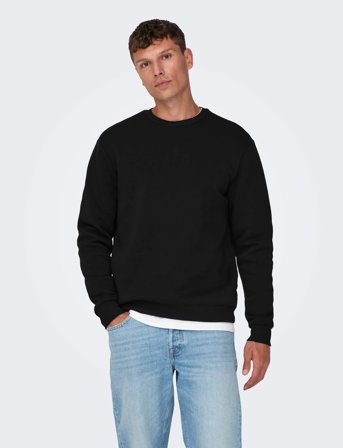ONLY & SONS Onsceres Crew Neck Noos - Black - L