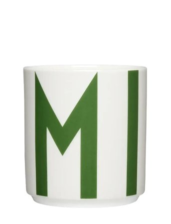 Design Letters Xl Vintage Abc Cups - Green - 25 CL