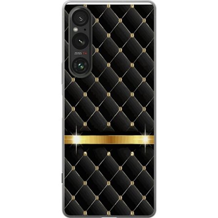 Yhteensopiva Puhelinkuori Sony Xperia 1 V Peitostuotanto kuvio kultaisilla yksityiskohdilla