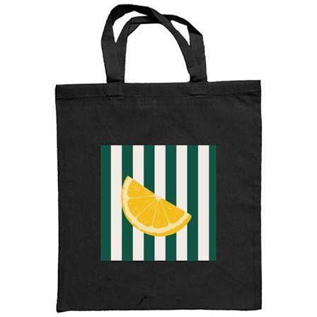 Stoffpose Sitron sitrontrykk gul sitrus frukt sommer kjøkken mønster retro design tapet inspirasjon frisk stil