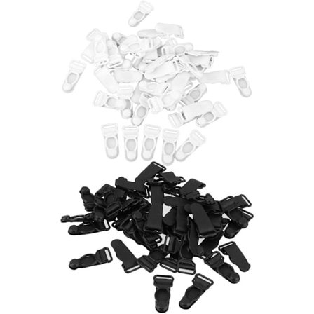100x Korsett Benklämma Haken Sling Ände Strumpa Klämma Plast Gourd Spänne