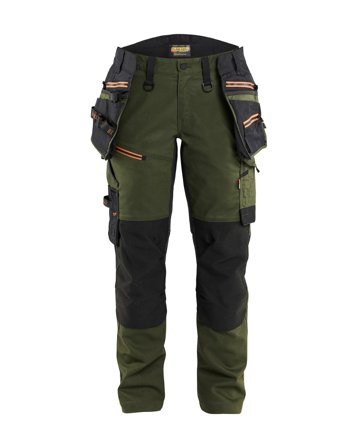 Blåkläder 717011494240D22 Arbetsbyxa grön/rost Grön/rost, Kläder