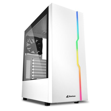 Sharkoon RGB SLIEDER WHITE ATX TOWER CBNT