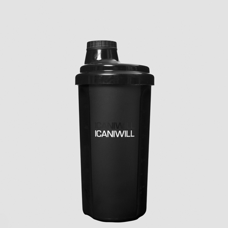 Shakers ICANIWILL ICIW Shaker Sort 500 ml - Bodyman.dk