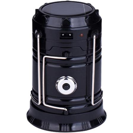 Multifunktionell Utomhuscampinglampa Uppladdningsbar Bärbar Black