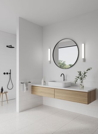 Malaika vegglampe H49 - hvit