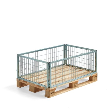 Gitter-Palettenrahmen VOLUME, 1200 x 800 x 400 mm