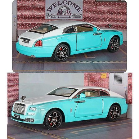 1/32 Rolls Royce Phantom Diecast Legetøjsbil Miniature Model Luksus Super Pull Back Lyd & Lys Døre Åbnelig Samling Gave Kid Db