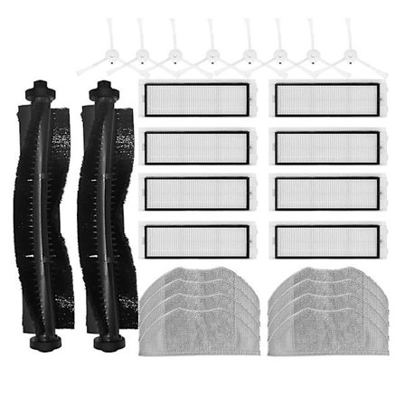 360 S5 / S7 / S7 Pro Robot Vacuum - Pääharjan, Sivuharjan, Suodattimen ja Mopin Vaihtotarvikkeet