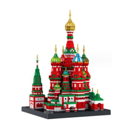 St. Basilius' Katedral Byggeklossersett DIY Mini Byggeklosser