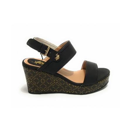U.s. Polo Assn. Wedges , Zwart , Dames , Maat: 40 EU