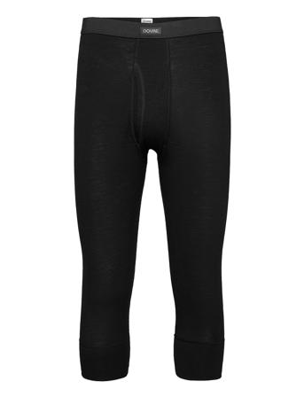 Benklæde M/ 3/4 Ben Og Gylp Base Layer Bottoms Svart Dovre