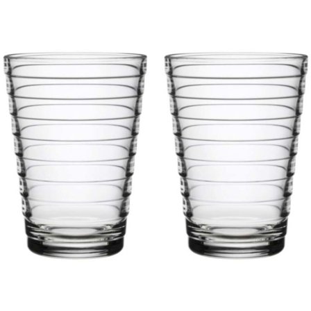 Iittala Aino Aalto Vannglass Klar 33 cl 2 stk
