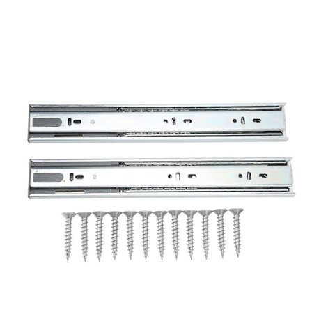 2 stk. skuffeskinner 12 tommer 30 kg lastekapasitet kulelager skapskinner verktøy for bobiler yachter hjemmebruk