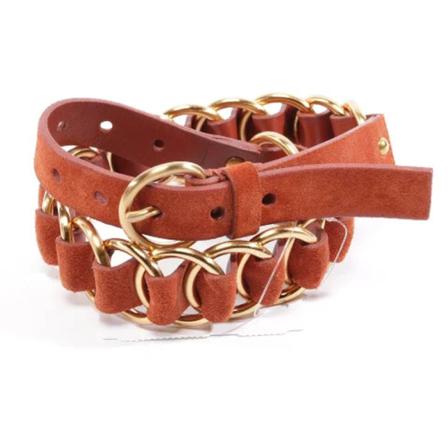 Miu Miu Pre-owned Pre-owned Läder skrp brun, Dam Vintage Accessoarer, Dam, Storlek: ONE SIZE
