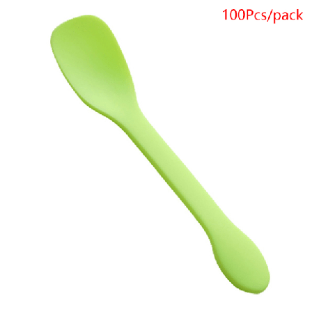 100 St Engångsglass Kaffesked Kaviarsked Omrörning