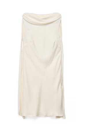 Felicia Wedin x NA-KD - Minikjole i sateng med skaldetaljer - Kjoler - Offwhite - EU 34