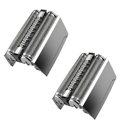 2 stk 52S Erstatningshodekassett for Braun Series 5 5020 5020S Barbermaskin Erstatningsfolieskjerm