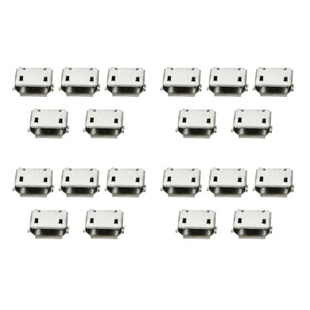 200 stk. -USB Type B hun 5-polet stikkontakt jack connector port printkort