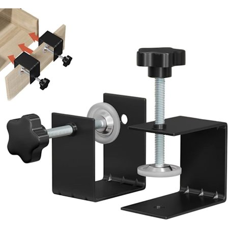 Kabinet Hardware Jig Universal C Klemme, 2 stk. Skuffe Fastgørelsesklemme til nøjagtig og hurtig installation af dørfrontknopper, trækgreb, fleksible 