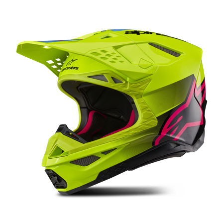 Casco de Cross Alpinestars Supertech S-M10 Unite Amarillo Flúor/Negro S