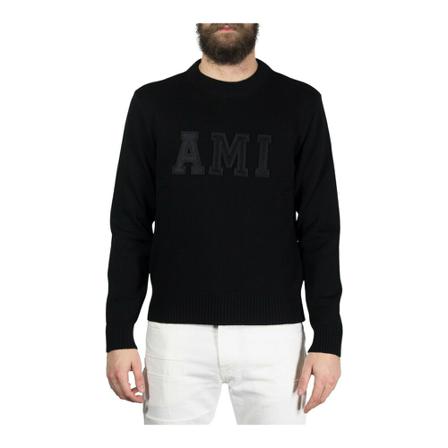 Ami Paris, Sweatshirts Czarny, Mężczyzna, Rozmiar: S