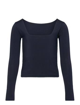 Rkbillie Ls T-Shirt Tops T-shirts Long-sleeved T-shirts Navy Rosemunde Kids