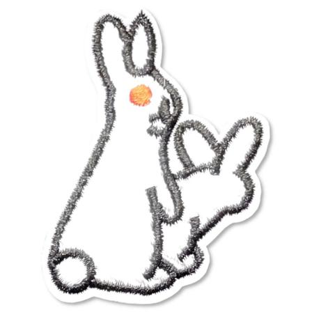 Tygmärke - Fucking Rabbits Vit