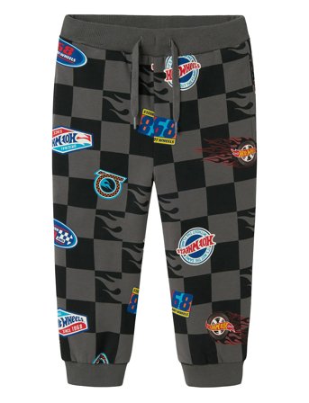 name it Nmmdrewy Hotwheels Nreg Swe Pant Bru Sky - Grey - 92