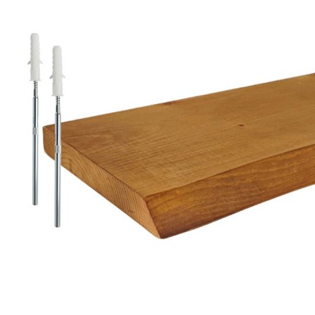 Live Edge -puinen hylly – rustiikkinen kelluva muotoilu