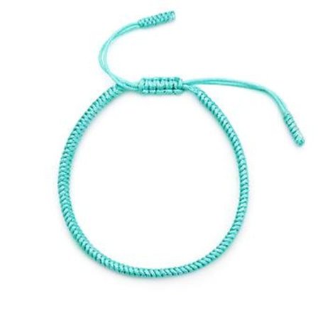 Tiibetiläinen Päätös-Hengellinen Ranneke | Mies Nainen | Käsintehty Rannekoru | Perinteinen Buddhalainen Solmu (sininen)