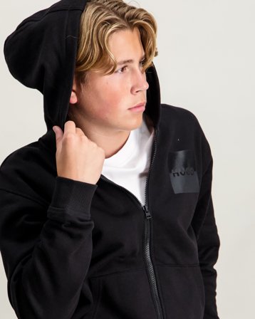 HUGO HOODED CARDIGAN Musta Hupparit/Hoodie Pojat - Kids Brand Store