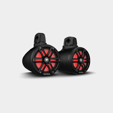 Marinehøjttaler Rockford Fosgate M2WL-8B, 8", 1000 W (peak), sort, til indbygget montering, 2-pack