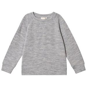 Kuling Gray Melange Merino Sweatshirt 134/140 cm - Jumpers and knitwear - 134/140 cm - Grey