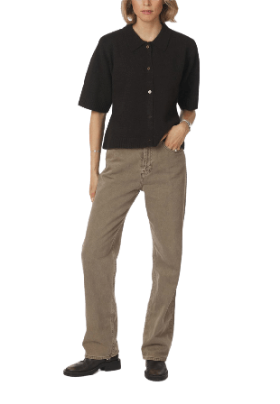 Neo Noir Cunna Knit Blouse Stickat Dam Brun 44