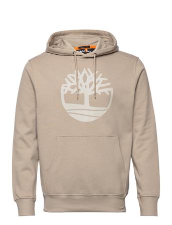 Core Tree Logo Pull Over Hoodie Hoodie Trøje Beige Timberland
