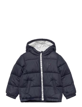 Baby Branded Zip Puffer Foret Jakke Navy Tommy Hilfiger