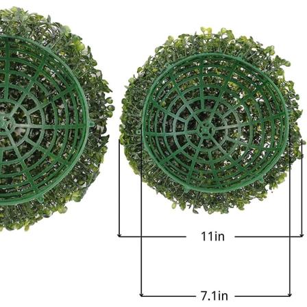 Konstgjord buxbom Topiary växtbollar Dekorativ trädgårdsbröllopsdekor XL-11in