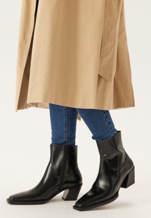 Vagabond Shoemakers - Alina Heel Classic Leather Boots - Black - Kläder - - Bubbleroom