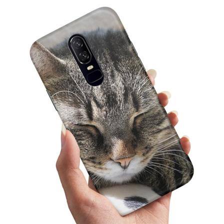 Oneplus 7 - Skal / Mobilskal Sovande Katt
