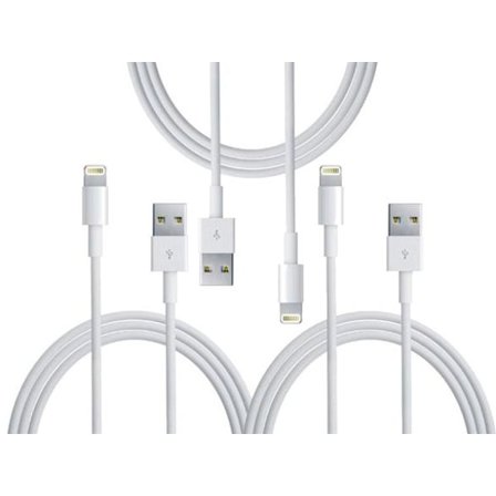 3PCS 1 Meter - Lightning charger for iPhone X/8/7/6S/6/5S/SE iOS13