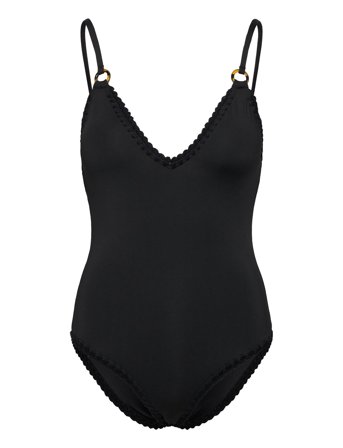 Malina | Nila V-Neck Crochet Trimmed Swimsuit | M