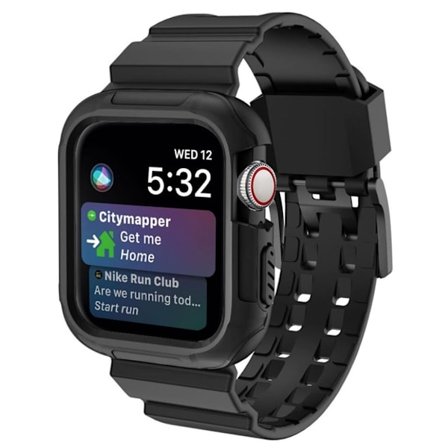 Apple Watch Series 4 40 mm klockarmband i silikon - Svart