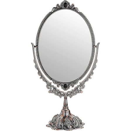 Sminkspegel Dekorativ Vintage Oval Dubbelsidig Spegel för T %