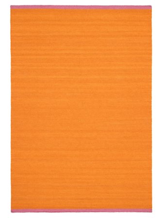 Einfarbig Moderna Flat Orange/Rosa Oeko-Tex Teppich