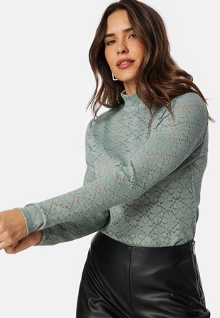 BUBBLEROOM Turtleneck Lace Top Vaatteet